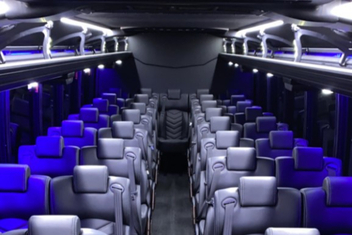 Hammond Charter Bus Interior